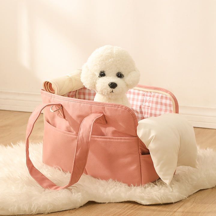 Pet Dog Cat Outgoing Bag Pure Cotton