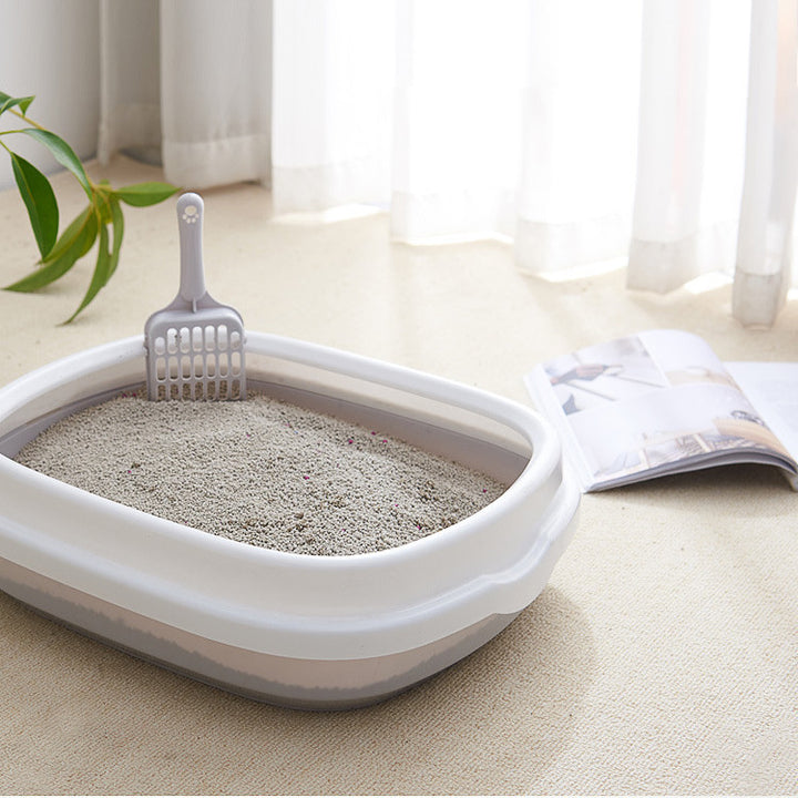 Pet Toilet Cat Litter Box with Scoop