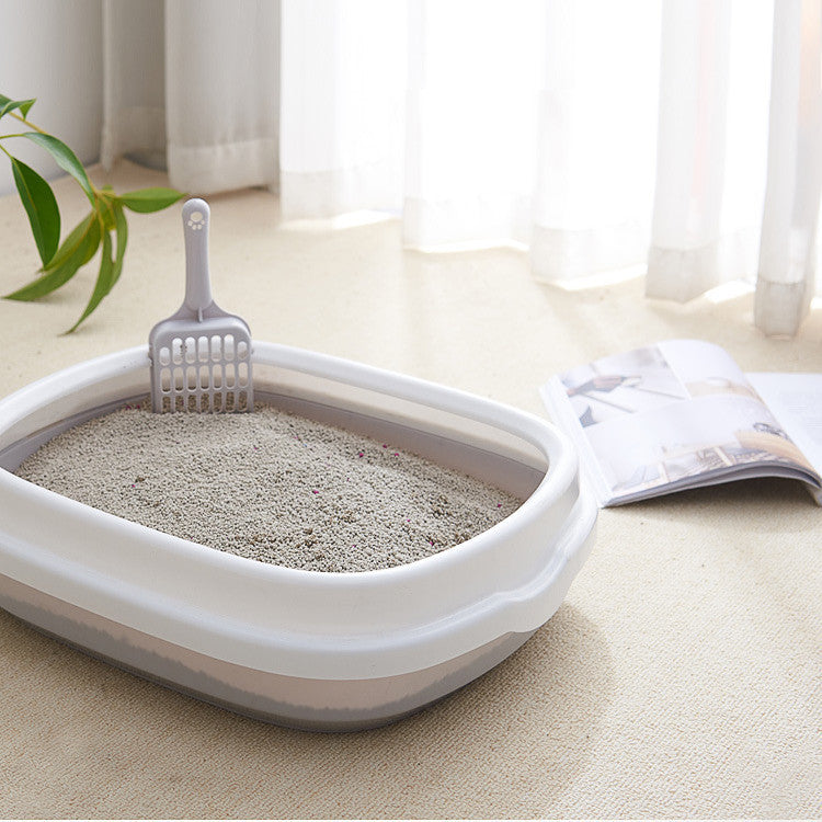 Pet Toilet Cat Litter Box with Scoop