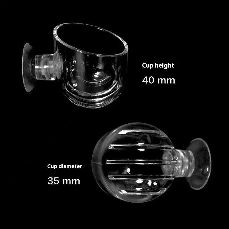 Transparent Feeding Landscape Cup For Fish Tank