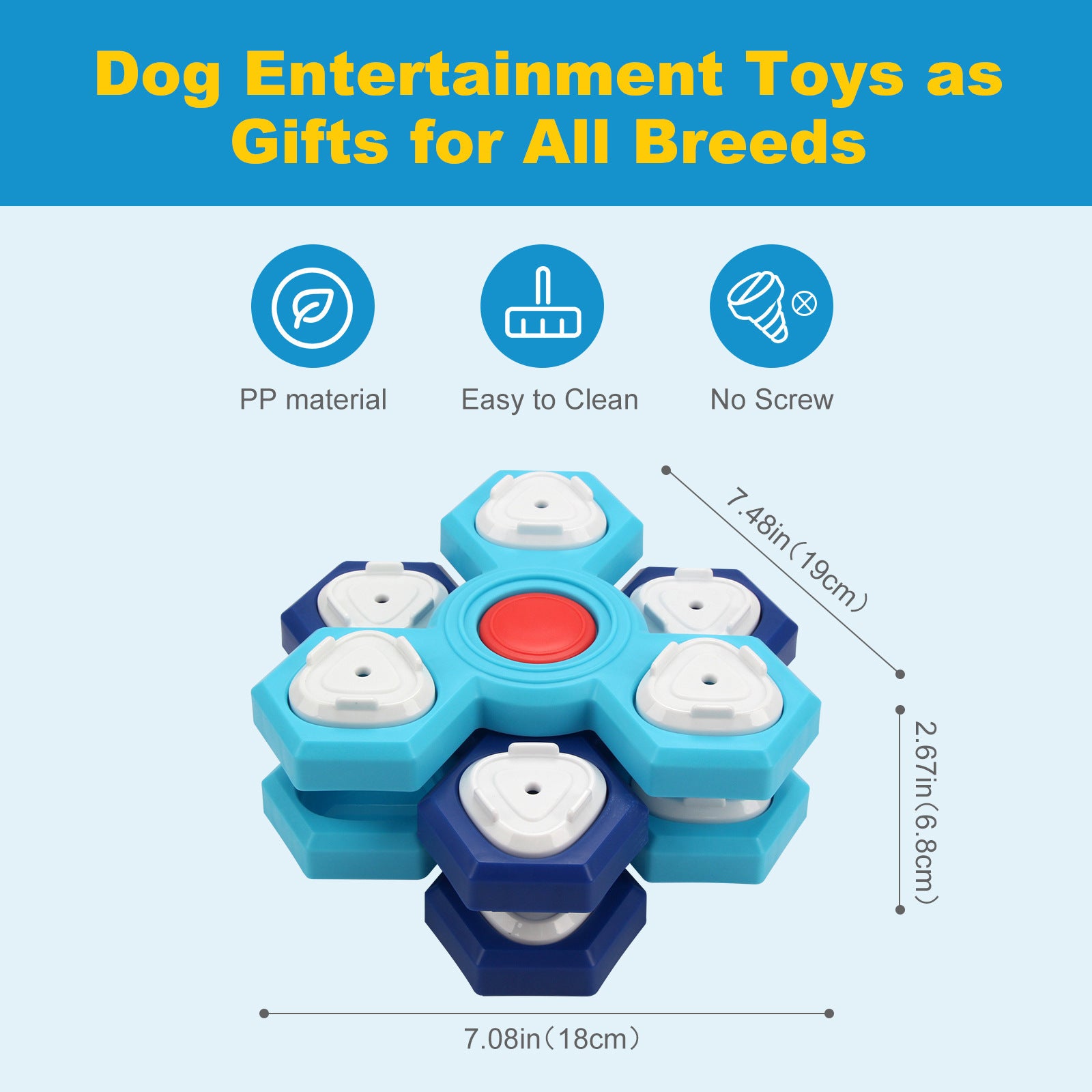 Dog Puzzle Toys Interactive Treat Dispensing Pet