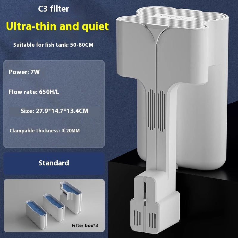 Three-in-one Waterfall Wall-mounted Filter System