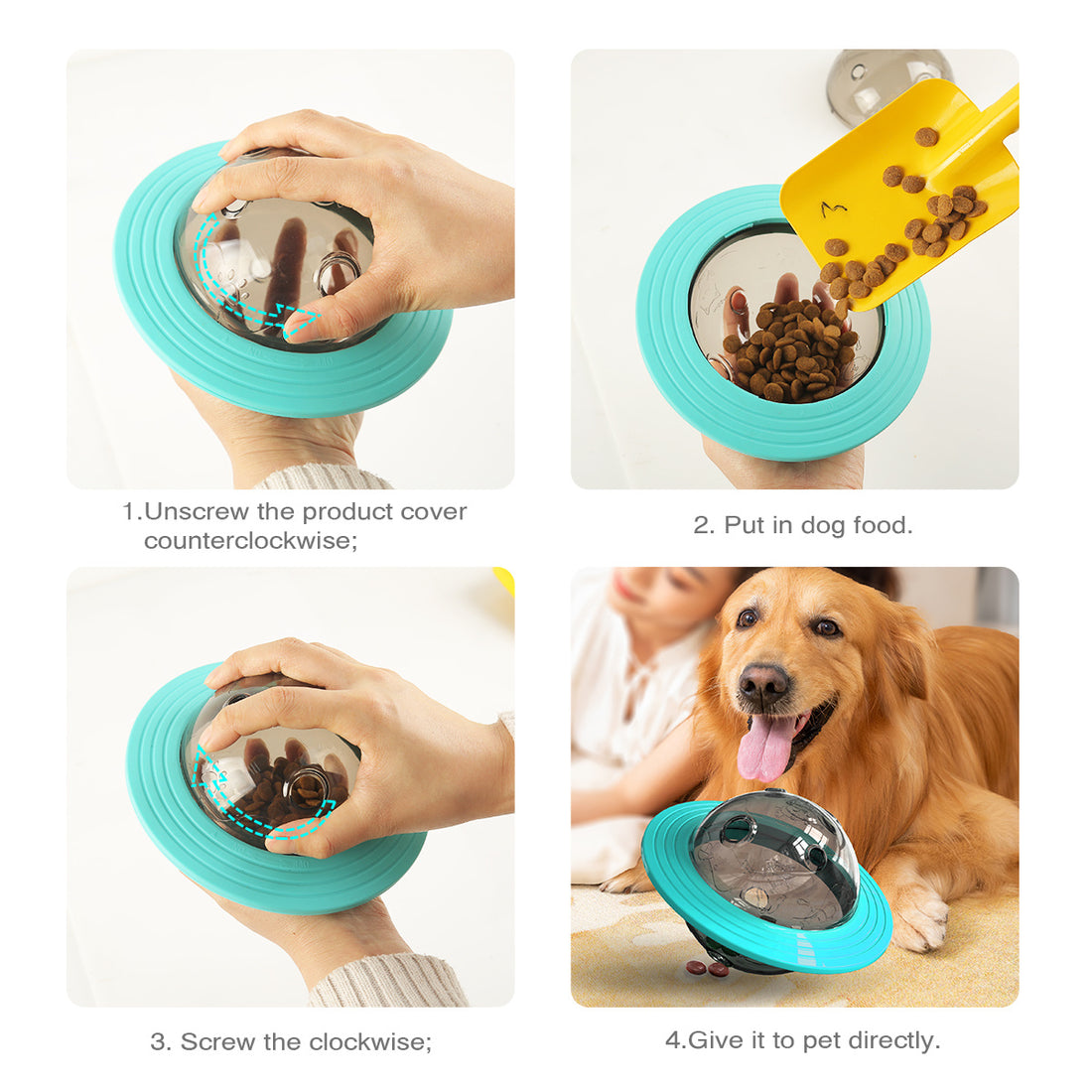 Dog Interactive Food Leaking Dispensing Treat