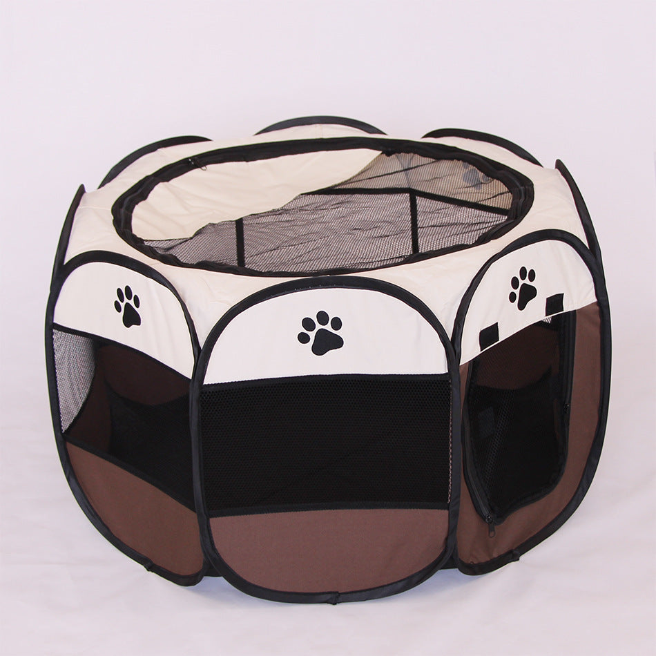 Folding Octagonal Pet Fence Cat And Dog Kennel