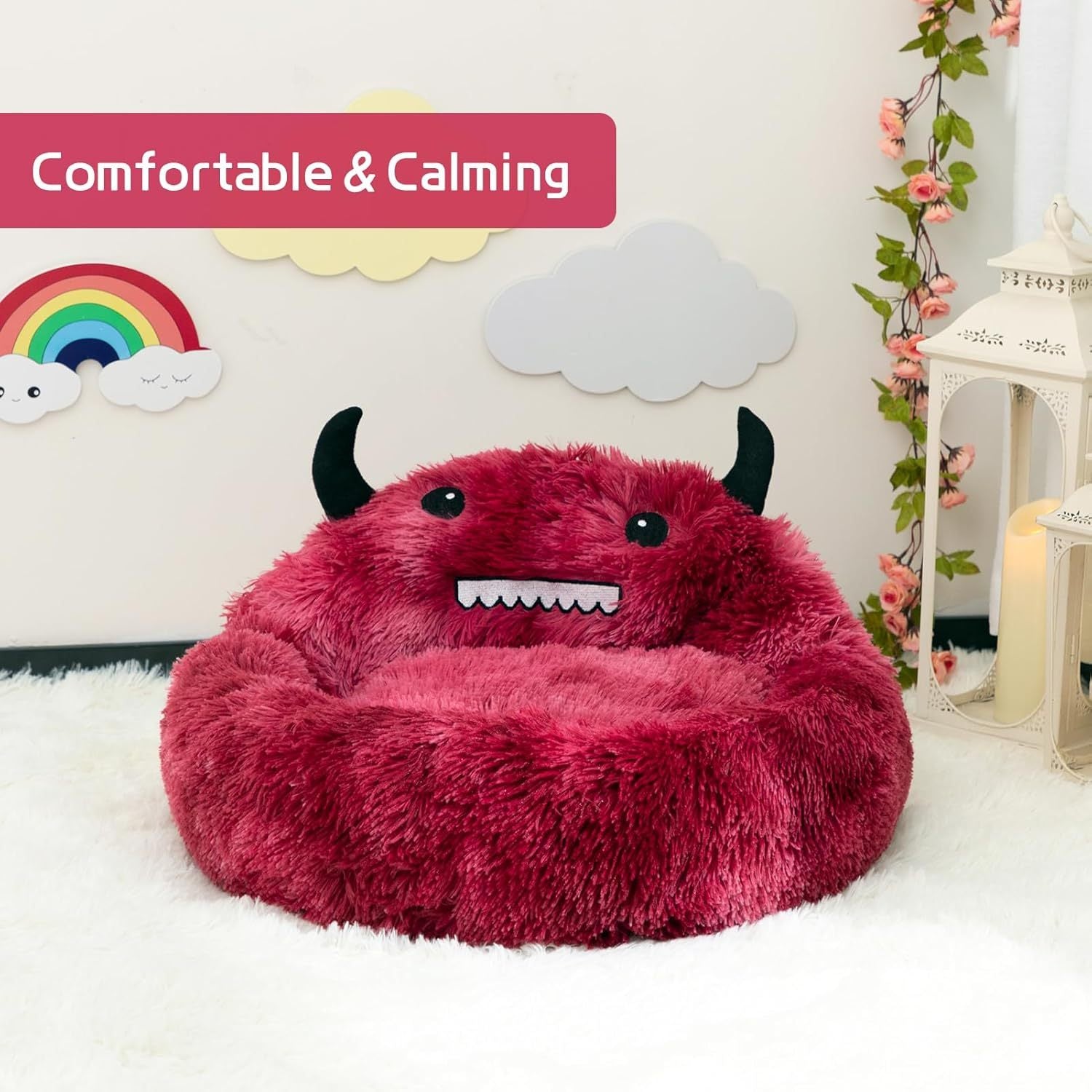 Self-Warming Donut Pet Bed