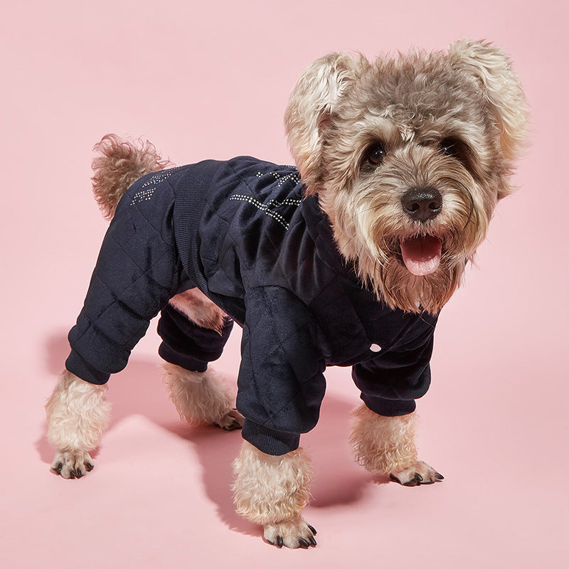 Pet Cotton-padded Jacket Four Legs Pants