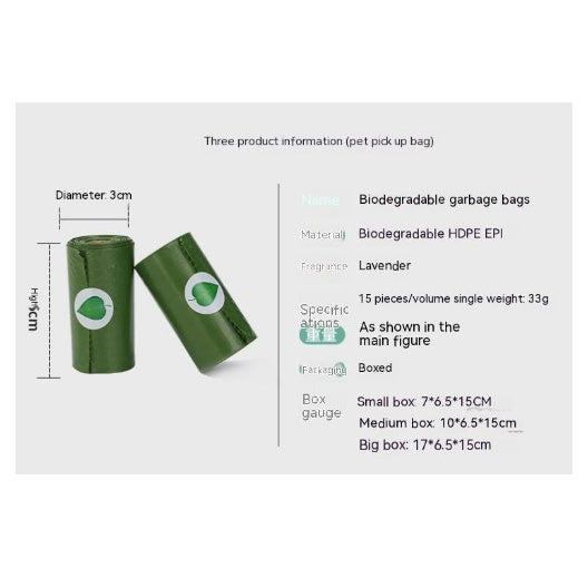 Degradable Pet Garbage Bag With Dispenser