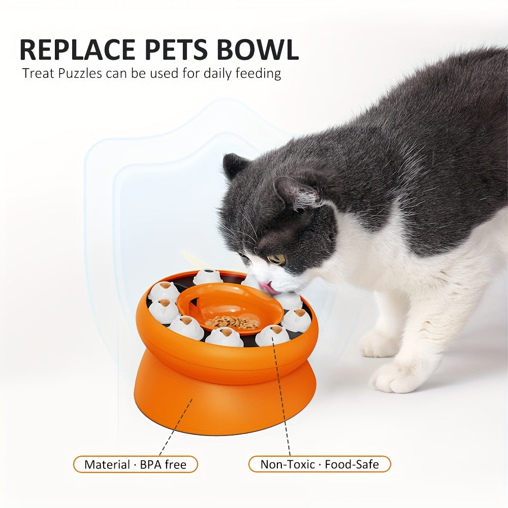 Interactive Puzzle For Cats Slow Food Dispenser