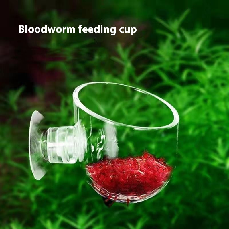 Transparent Feeding Landscape Cup For Fish Tank