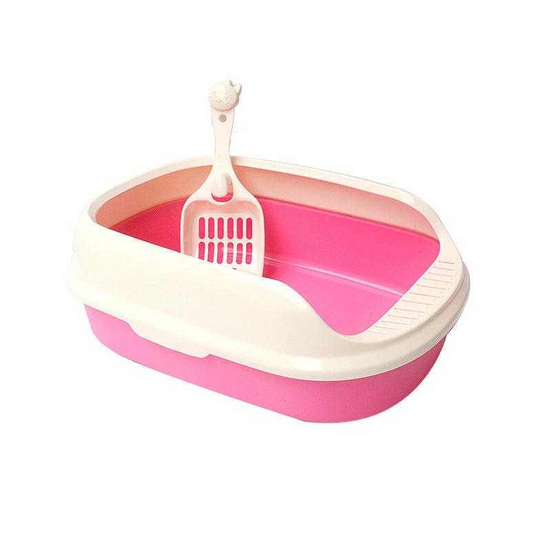 Pet Cat Litter Box With Shovel Polyester Box
