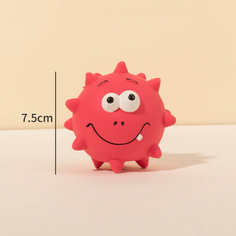 Squeaky Natural Latex Rubber Dog Ball Toy