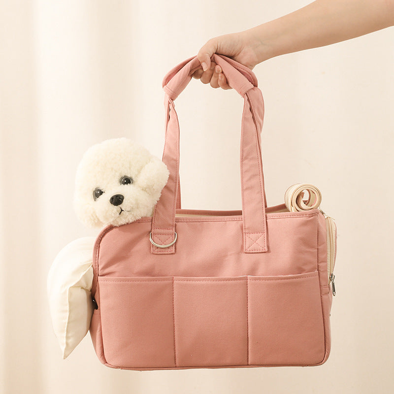 Pet Dog Cat Outgoing Bag Pure Cotton