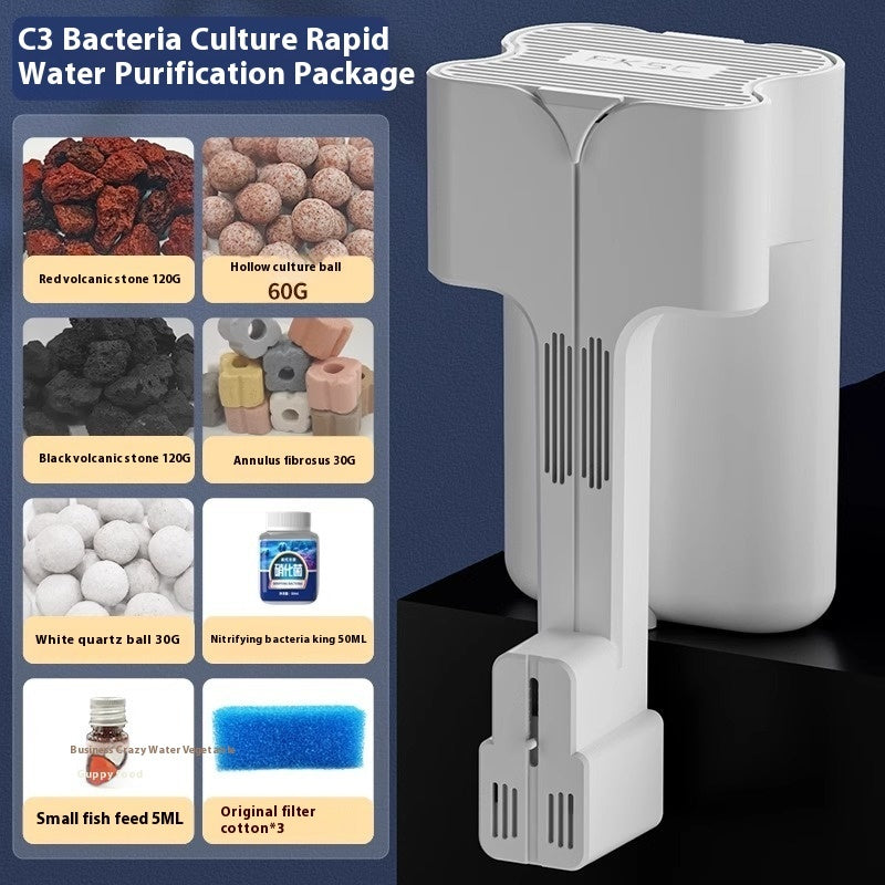 Three-in-one Waterfall Wall-mounted Filter System