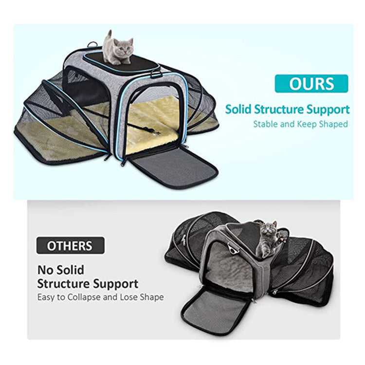 Carrier For Cat Pet Airline Approved Expandable