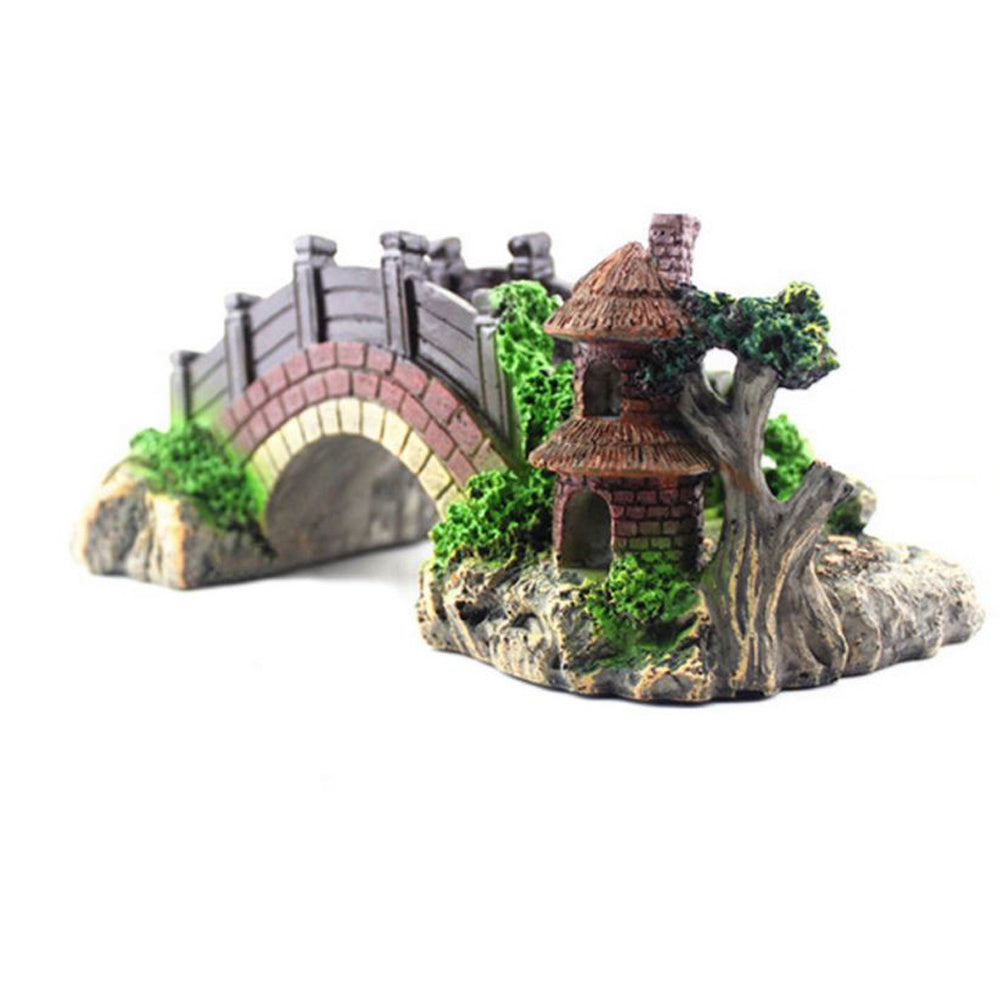 Resin Bridge Arch Bridge Fish Tank Landscaping