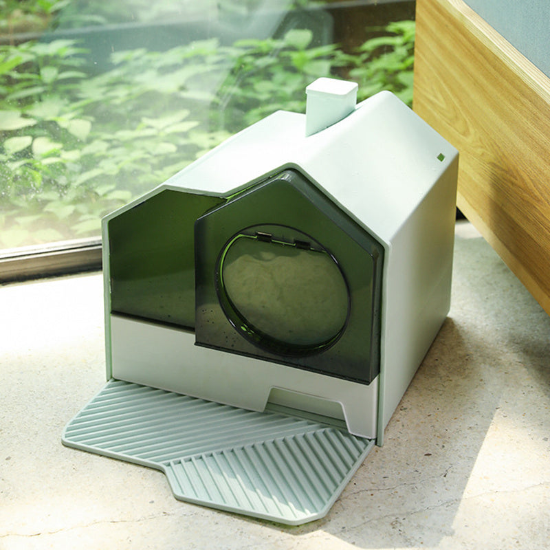 Fully Enclosed Household Anti-splash Cat Litter Box