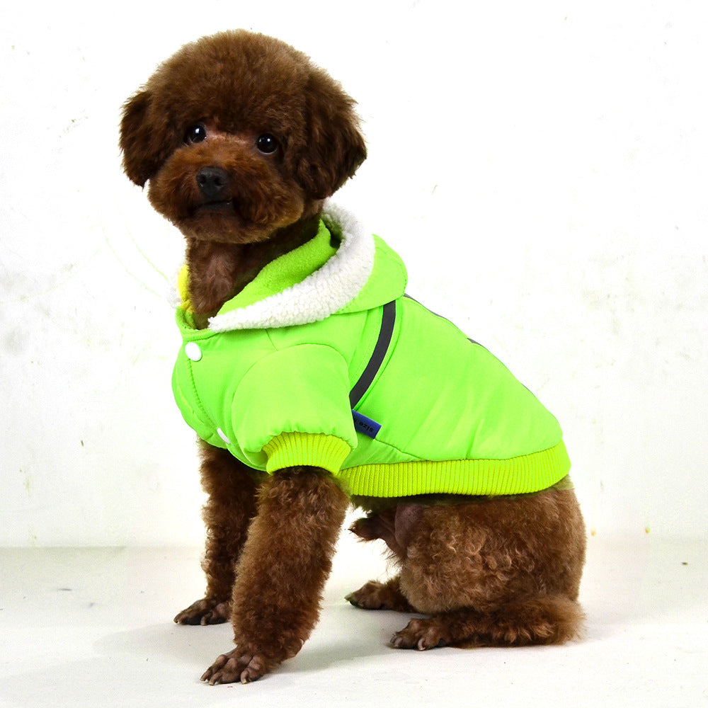 Pet Reflective Silk Cotton-padded Jacket