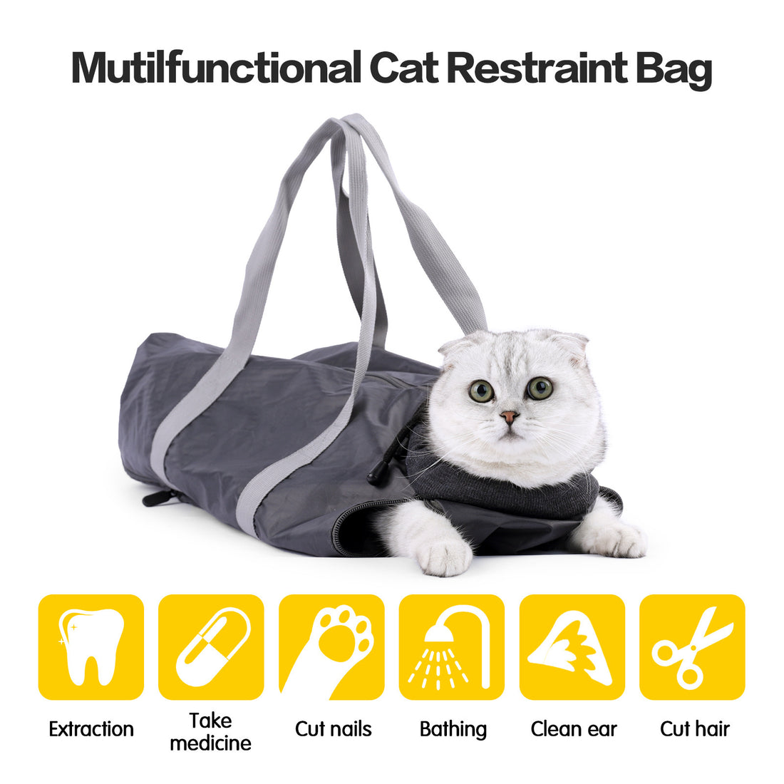 Cat Travel Bag Double Lined Anti Scratch And Bite