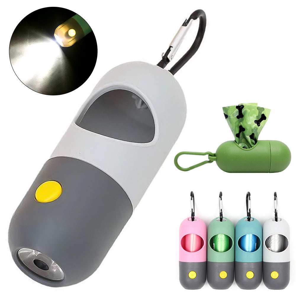 Led Light Pet Waste Bag Dispenser For Dogs Cats
