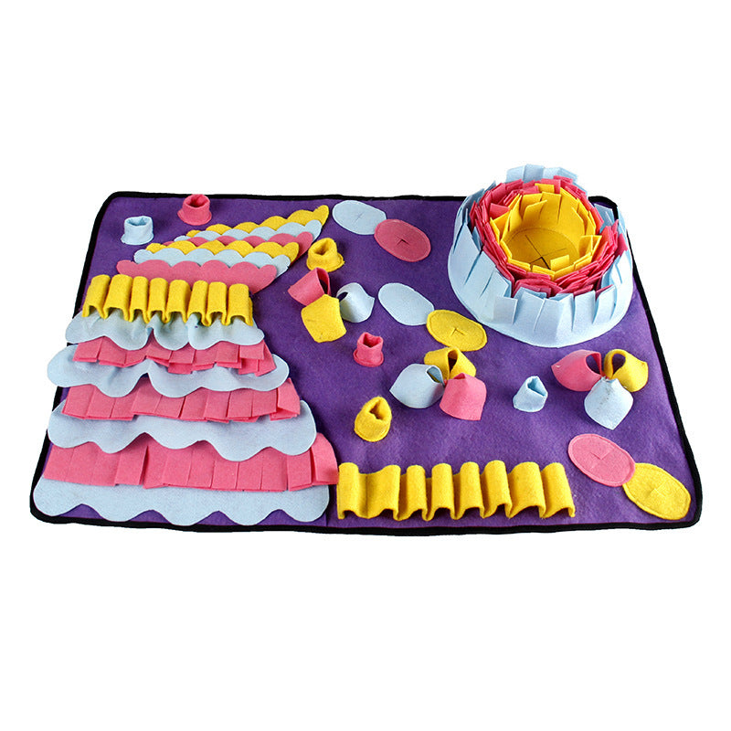 Pet Sniffing Mat Puzzle Bite Resistant Toy