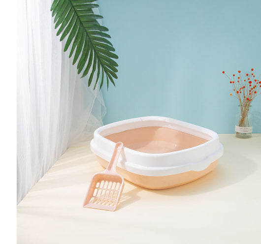 Large Cat Litter Box Detachable Anti-splashing